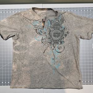 Modern Culture Tshirt Mens XL Mallgoth Biker MMA Gothic Couture Cyber Tattoo Y2K